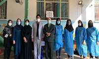 بازدید دکتر زالی از نحوه اجرای طرح ضربتی واکسیناسیون دانش اموزان شهر تهران